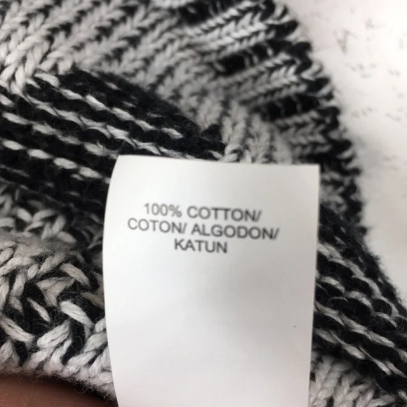 Lucky Brand Black White Jacquard Knit Sweater - Picture 10 of 12